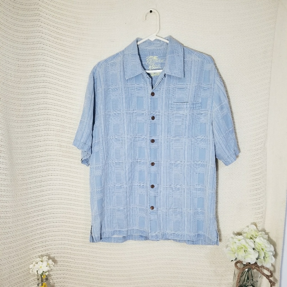 Vintage Jamaica Jaxx Silk Button Up